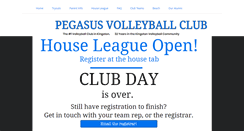 Desktop Screenshot of pegasusvolleyball.com